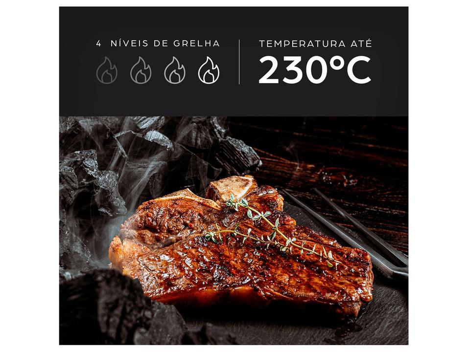 Air Fryer Wap Barbecue Flame 10L Digital Preta e Cinza FW012055 - 2