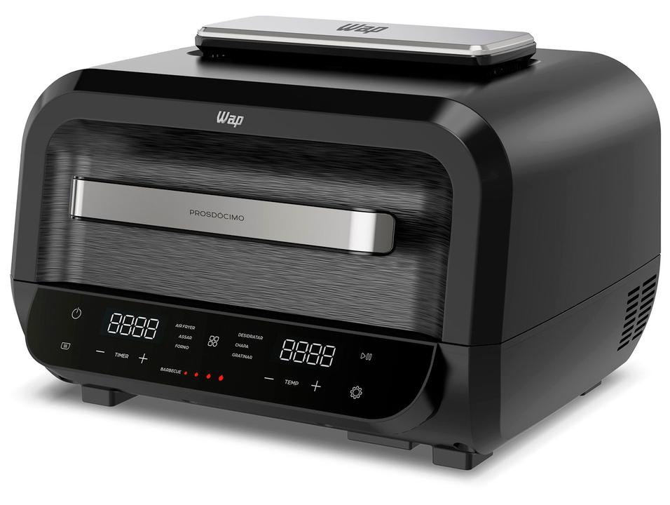 Air Fryer Wap Barbecue Flame 10L Digital Preta e Cinza FW012055 - 7