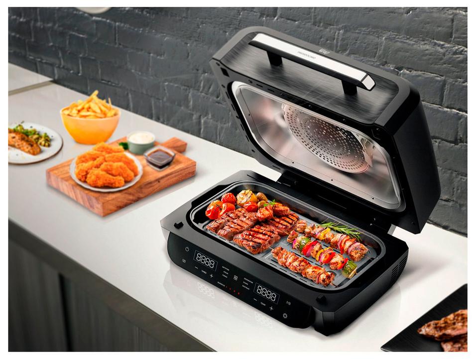 Air Fryer Wap Barbecue Flame 10L Digital Preta e Cinza FW012055 - 6