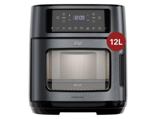 Air Fryer Wap Oven WAOD2 Preto e Cinza Digital com Timer 12L - 1