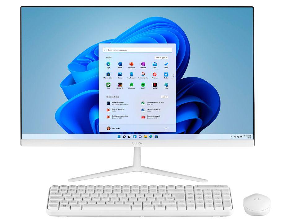 All in One Multilaser UB835 Intel Celeron N4020 4GB 128GB SSD LED 23,8" Full HD Windows 11 - 3