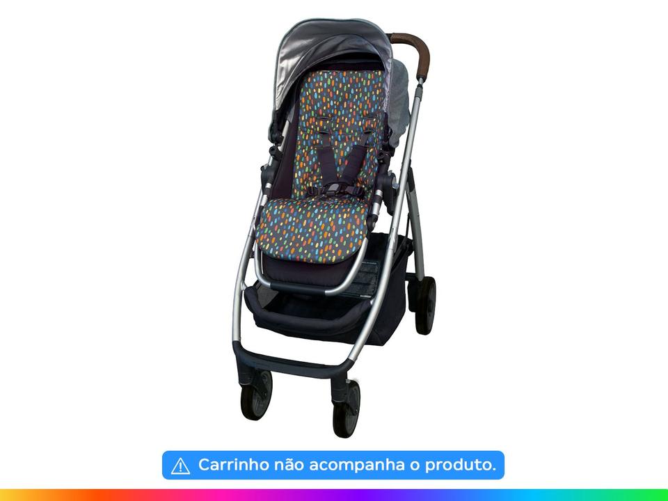 Almofada para Carrinho de Bebê Drops Buba Preto - 1