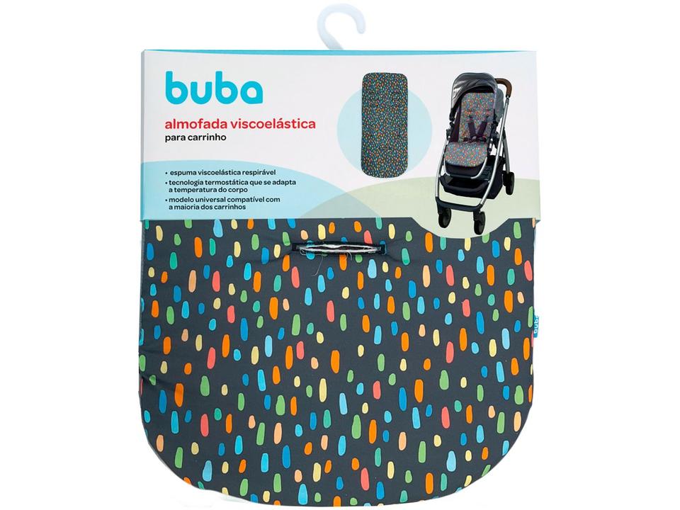 Almofada para Carrinho de Bebê Drops Buba Preto - 3