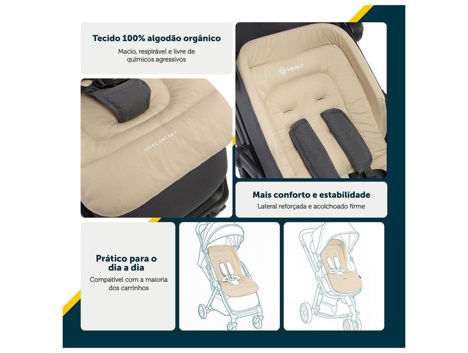 Almofada para Carrinho de Bebê SafeComfort Orgânica Safety 1st Bege - 2