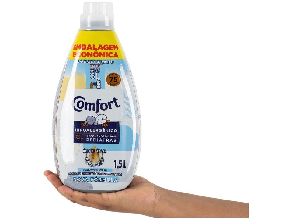 Amaciante Comfort Concentrado Puro Cuidado 1,5L - 6