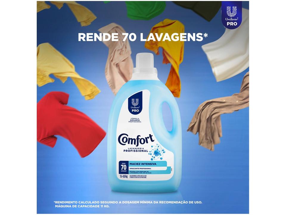 Amaciante Comfort Lavanderia Profissional Maciez Intensa 5L - 6