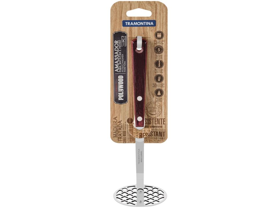 Amassador de Batata Inox Tramontina Polywood - 5