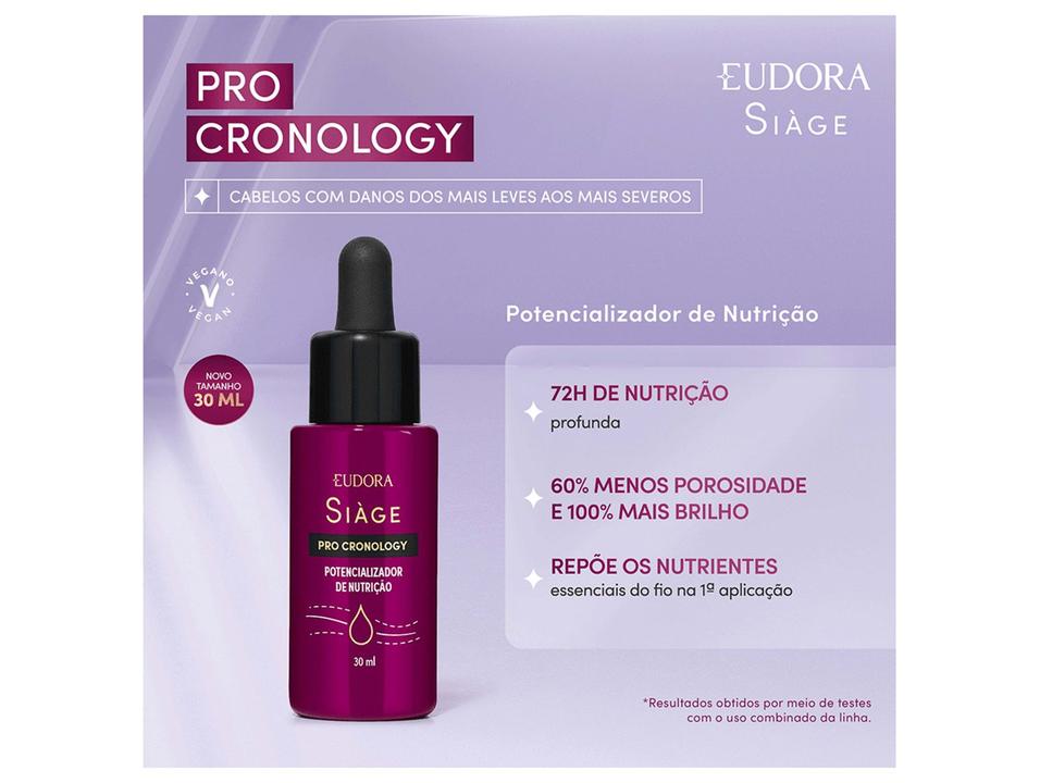 Ampola Potencializador de Nutrição Eudora Siàge Pro Cronology 30ml - 1
