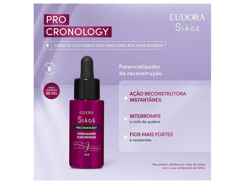 Ampola Potencializador de Reconstrução Eudora Siàge Pro Cronology 30ml - 1