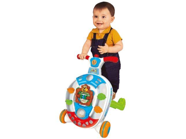 Andador Infantil Maral Macaco Baby Walker de Empurrar Emite Som - 1