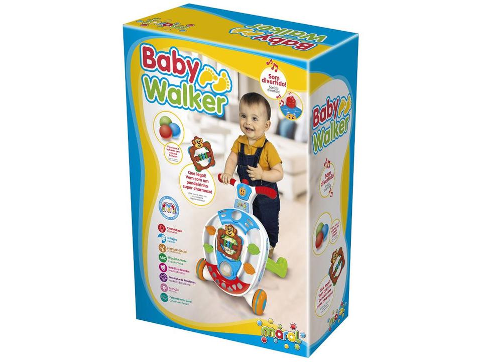 Andador Infantil Maral Macaco Baby Walker de Empurrar Emite Som - 2