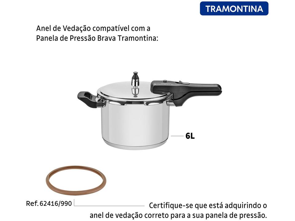 Anel de Vedação para Panela de Pressão Tramontina 22cm Brava 62416990 - 1