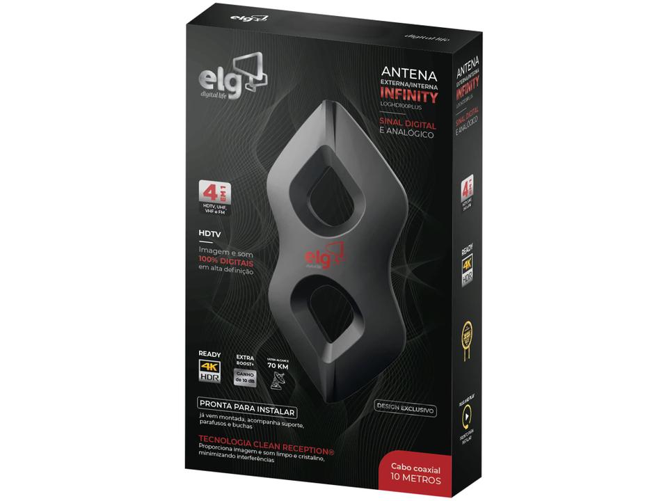 Antena Digital Interna e Externa 10dB ELG Infinity - 5