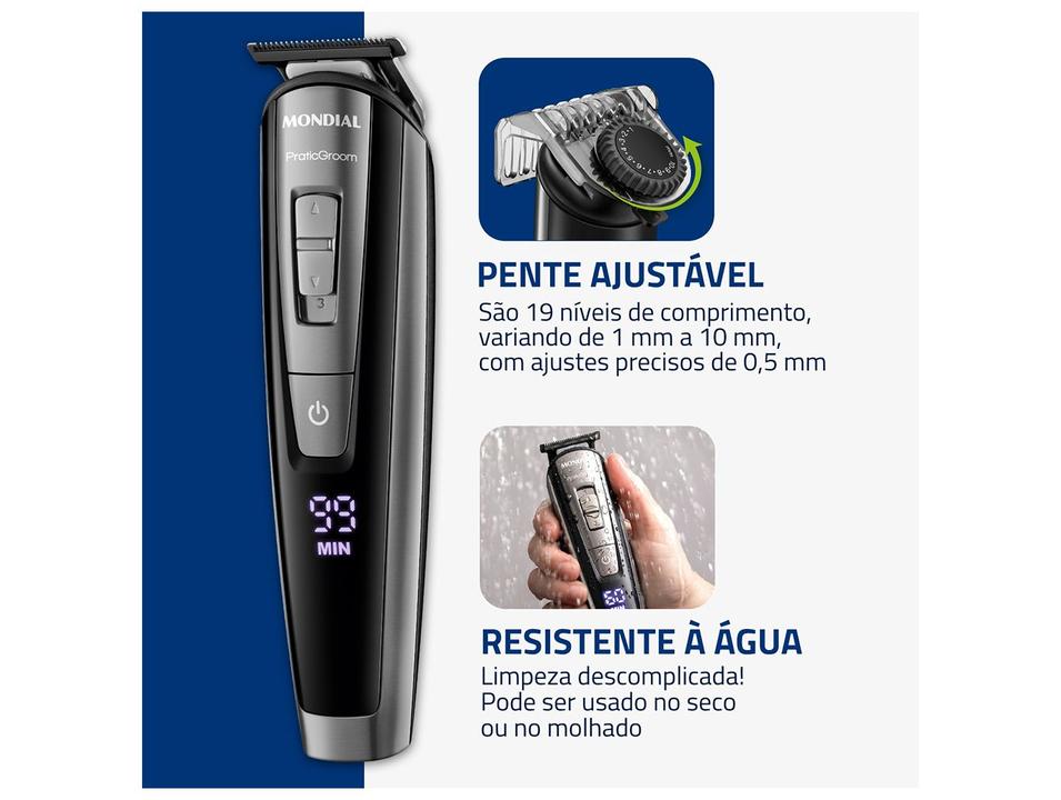 Aparador de Pelos Mondial BG-09 com Acessórios 74013-01 - 1