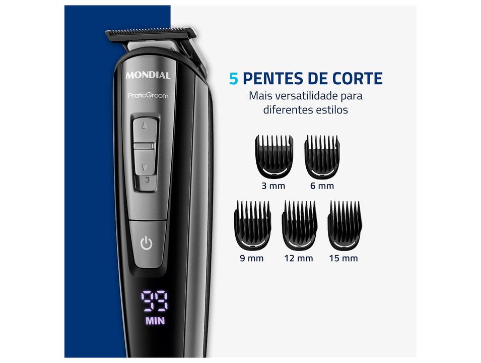 Aparador de Pelos Mondial BG-09 com Acessórios 74013-01 - 2