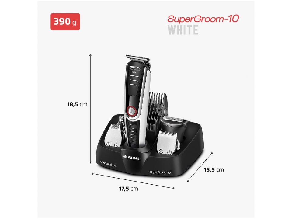 Aparador de Pelos Mondial Super Groom 10 BG-08 - 6