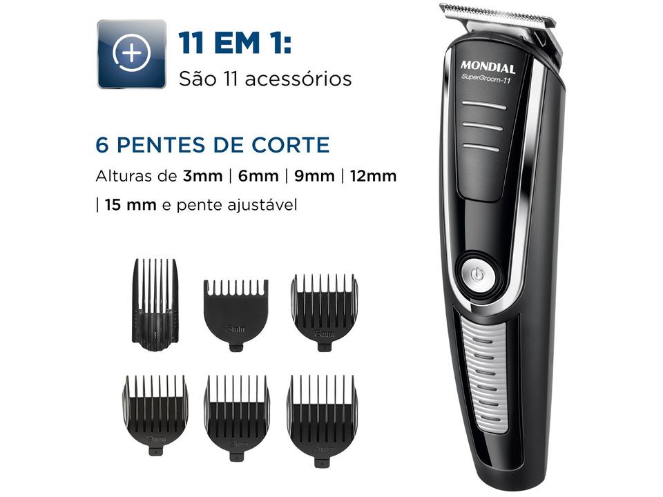 Aparador de Pelos Mondial Super Groom 11 em 1 - 1