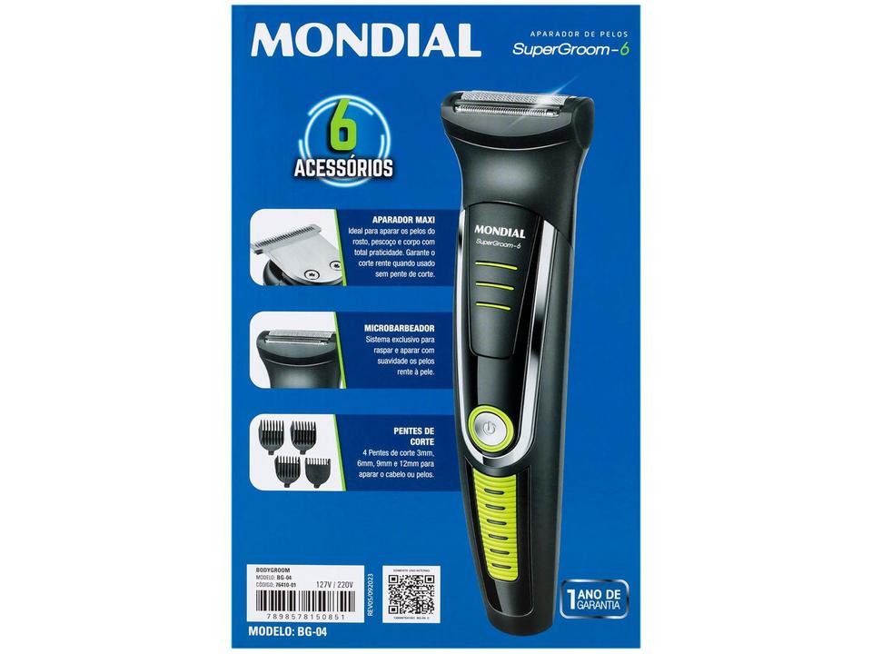Aparador de Pelos Mondial Super Groom 6 em 1 - 15