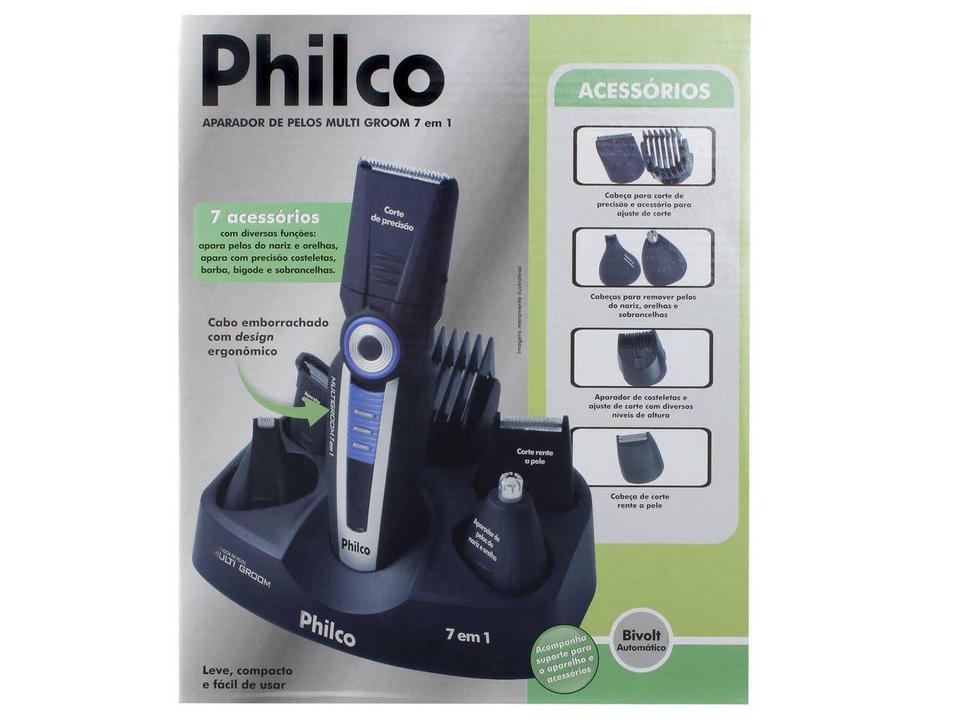 Aparador de Pelos Philco Multigroom - 1 Velocidade - Bivolt - 18