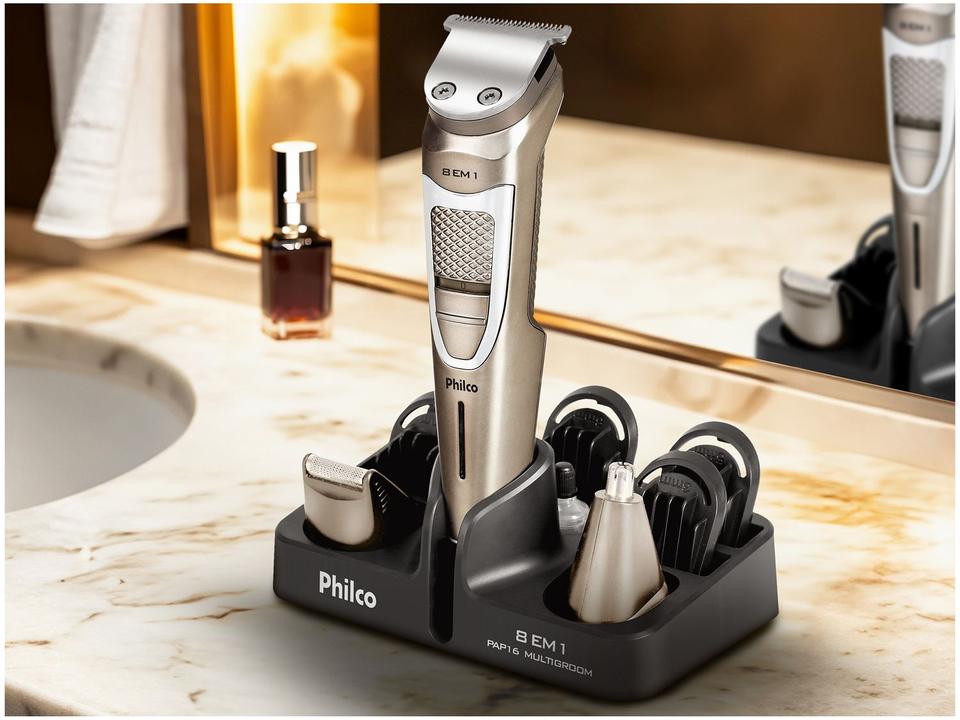 Aparador de Pelos Philco PAP16 8 em 1 com Acessórios - 1