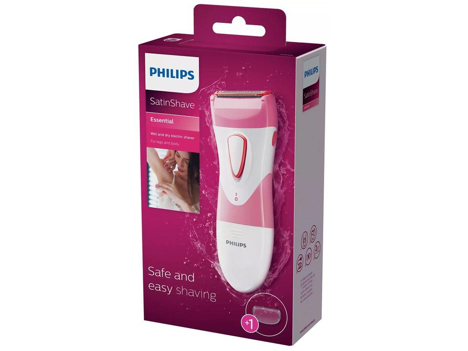 Aparador de Pelos Philips SatinShave Essential - HP6306/00 Feminino 1 Velocidade com Acessórios - Bivolt - 4