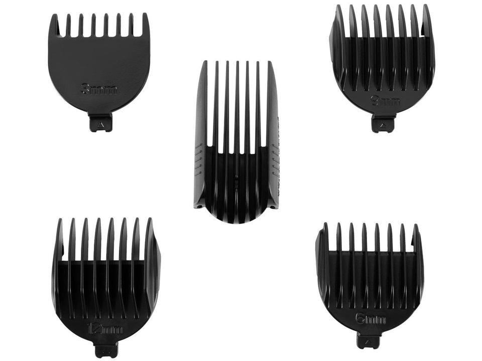 Aparador de Pelos Super Groom 10 BG-03 Mondial 6W Bivolt Preto e Azul - 16