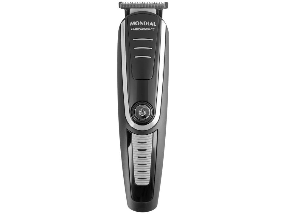 Aparador de Pelos Super Groom 11 BG-05 Mondial 6W Bivolt Preto e Prata - 6