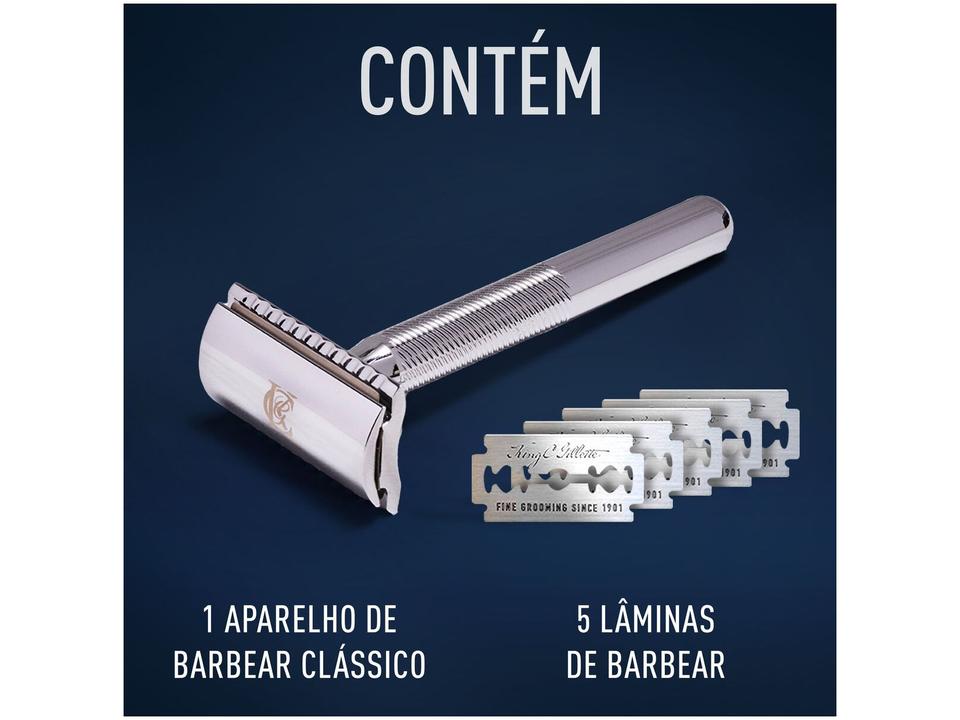 Aparelho de Barbear Recarregável Gillette Clássico - 6