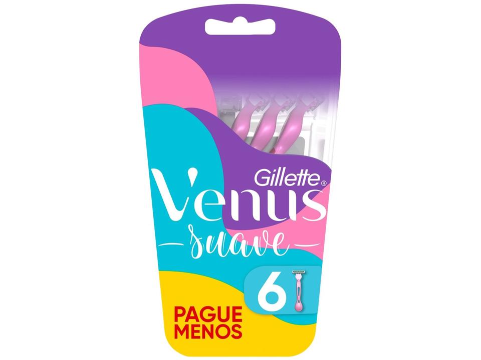 Aparelho de Depilação Gillette Venus Suave 6 Unidades