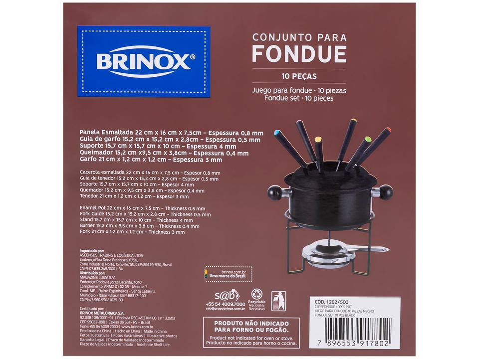 Aparelho de Fondue Brinox 10 Peças - 9