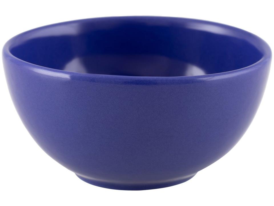 Aparelho de Jantar 12 Peças Alleanza Cerâmica Branco e Azul Redondo Antique - 7