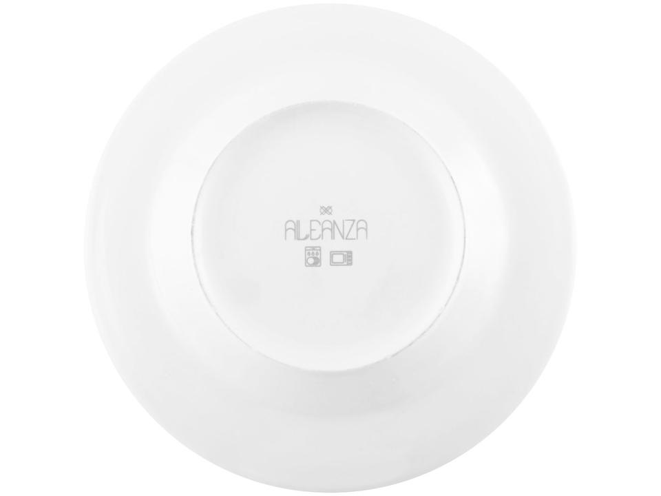 Aparelho de Jantar 12 Peças Alleanza Cerâmica Branco e Verde Água Redondo Bulbo - 7