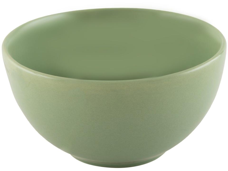 Aparelho de Jantar 12 Peças Alleanza Cerâmica Branco e Verde Água Redondo Bulbo - 8