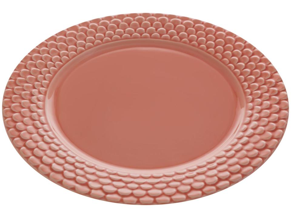 Aparelho de Jantar 12 Peças Scalla Cerâmica Rosa Redondo Escama - 8