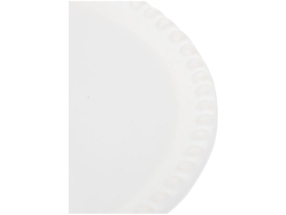 Aparelho de Jantar 16 Peças Cerâmica Scalla - Redondo Branco Bolinha - 6