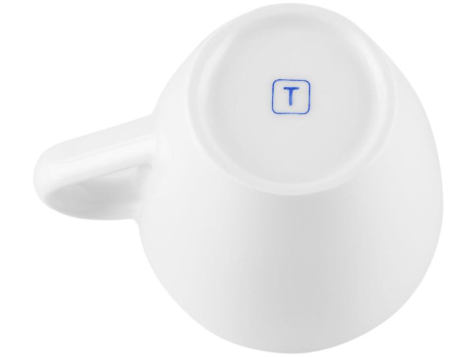 Aparelho de Jantar 20 Peças Tramontina Redondo Porcelana Branco e Marrom Mare - 12