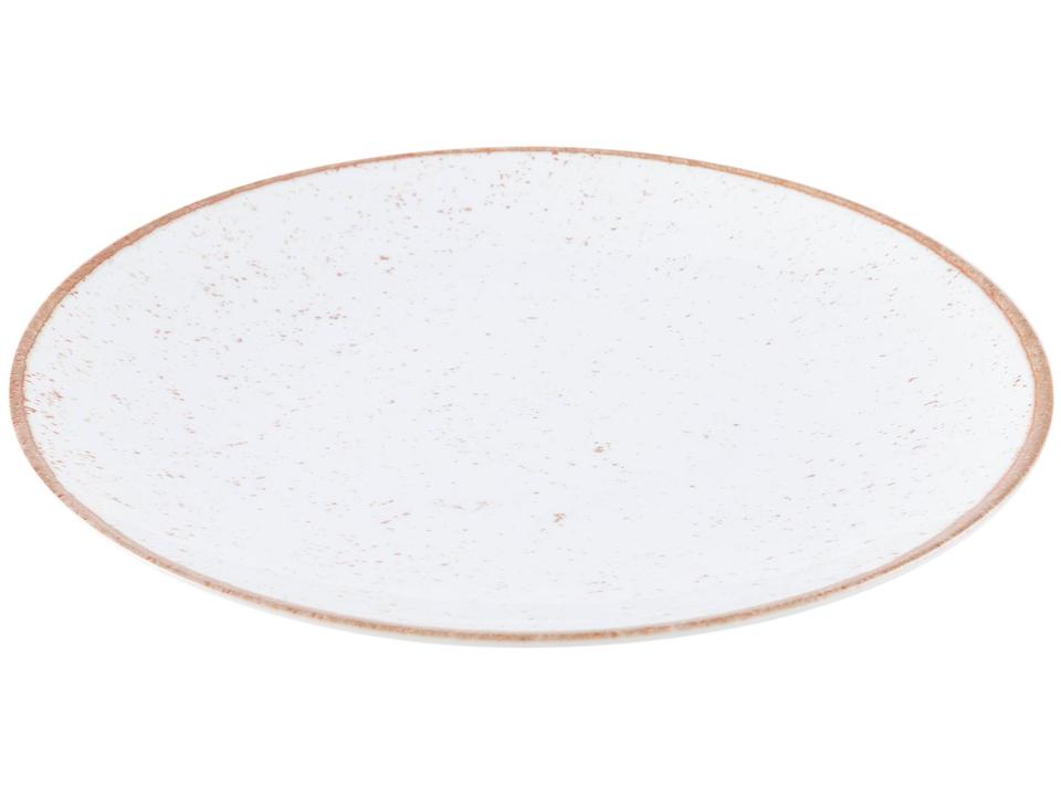 Aparelho de Jantar 20 Peças Tramontina Redondo Porcelana Branco e Marrom Mare - 9
