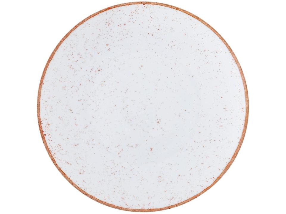 Aparelho de Jantar 20 Peças Tramontina Redondo Porcelana Branco e Marrom Mare - 8