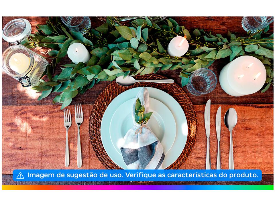 Aparelho de Jantar 20 Peças Tramontina Redondo Porcelana Branco Maria Augusta - 1