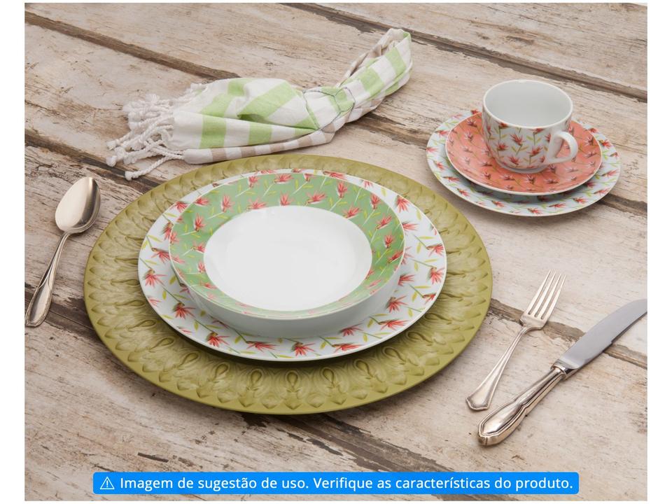 Aparelho de Jantar Chá 20 Peças Casambiente - Porcelana Redondo Flox - 1