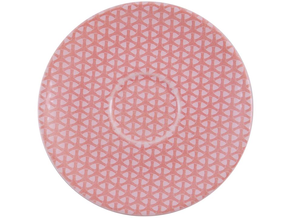 Aparelho de Jantar Chá 20 Peças Haus Cerâmica - Rosa Redondo Soho Geométrico - 3