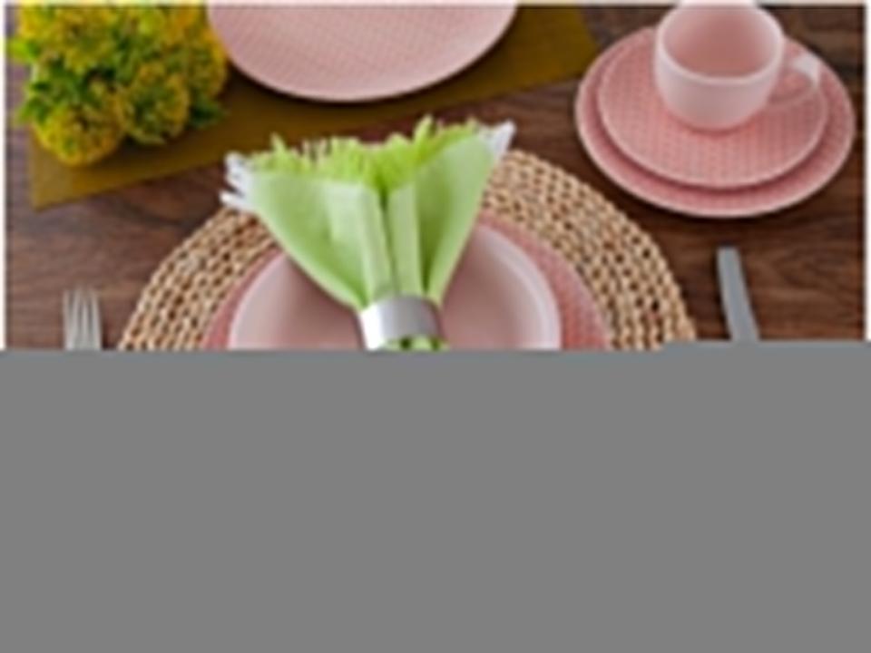 Aparelho de Jantar Chá 20 Peças Haus Cerâmica - Rosa Redondo Soho Geométrico - 1