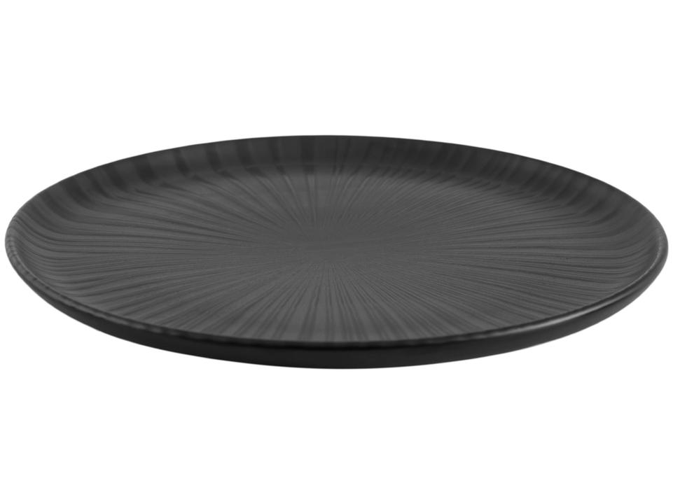 Aparelho de Jantar Chá 20 Peças Oxford Redondo Cerâmica Preta Onix - 6