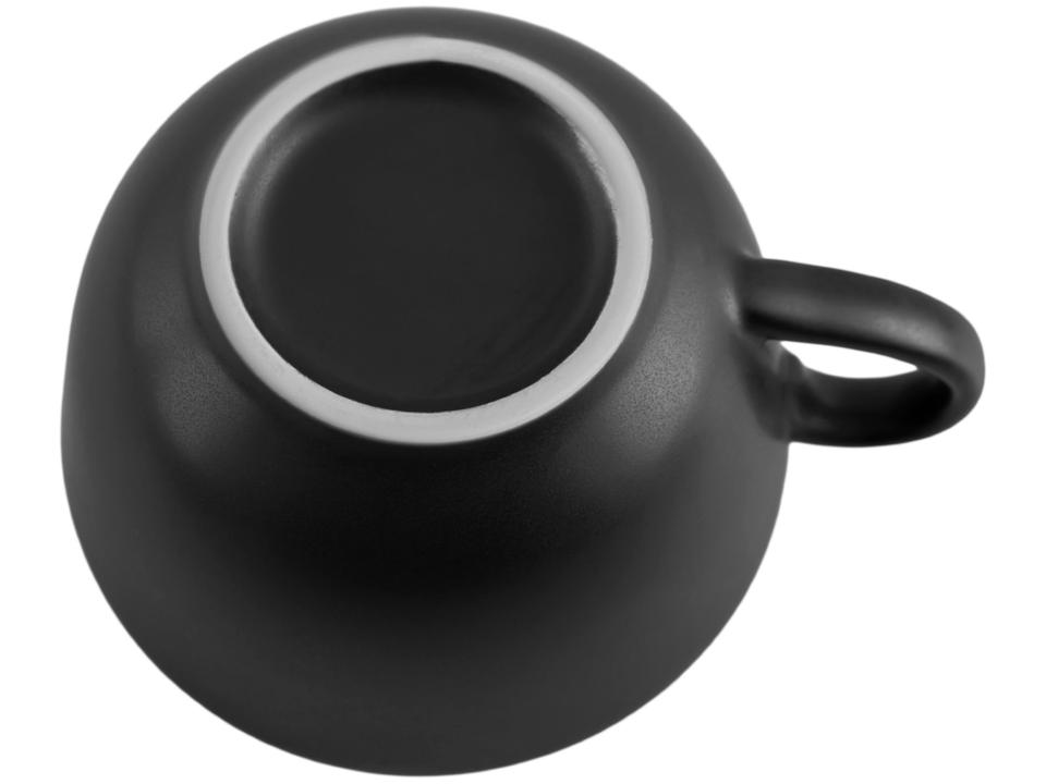 Aparelho de Jantar Chá 20 Peças Oxford Redondo Cerâmica Preta Onix - 8