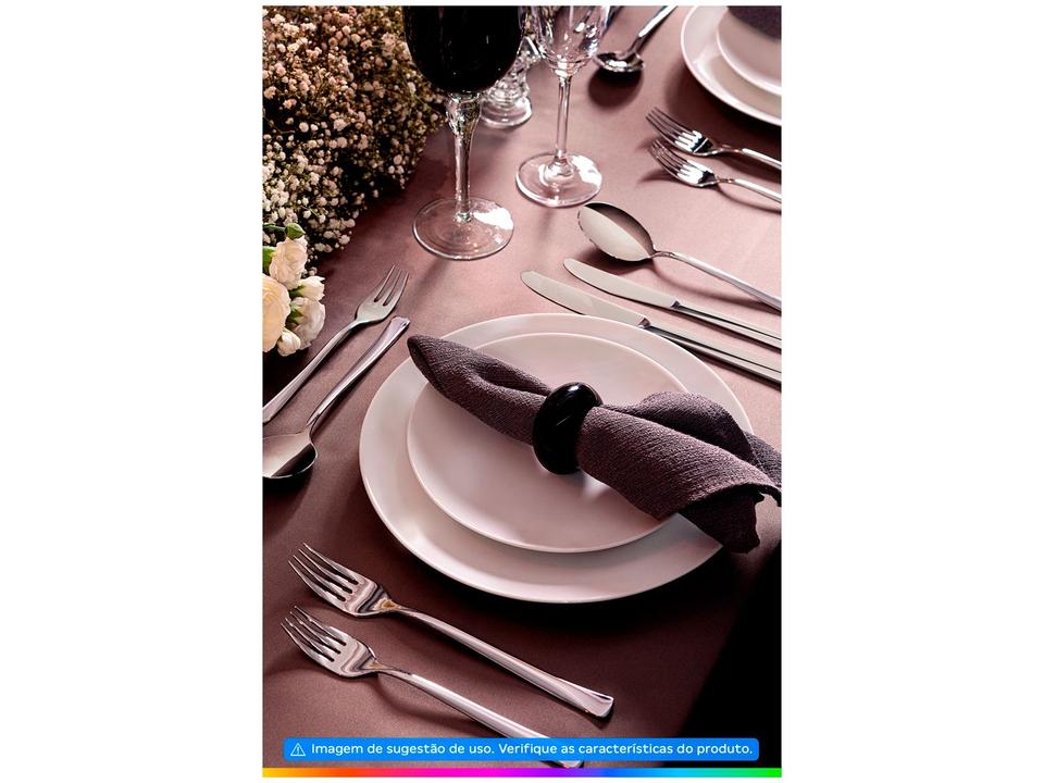 Aparelho de Jantar Chá 20 Peças Tramontina Redondo Porcelana Branco Leonora - 1