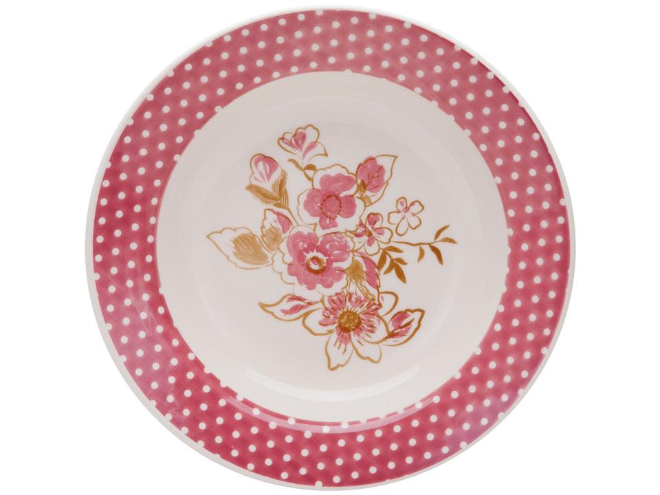 Aparelho de Jantar Chá 30 Peças Biona - Cerâmica Redondo Rosa Donna AE30-5160 - 6