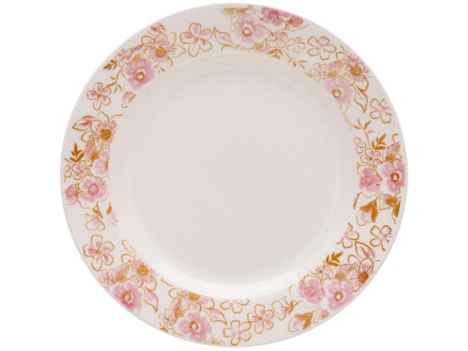 Aparelho de Jantar Chá 30 Peças Biona - Cerâmica Redondo Rosa Donna AE30-5160 - 5