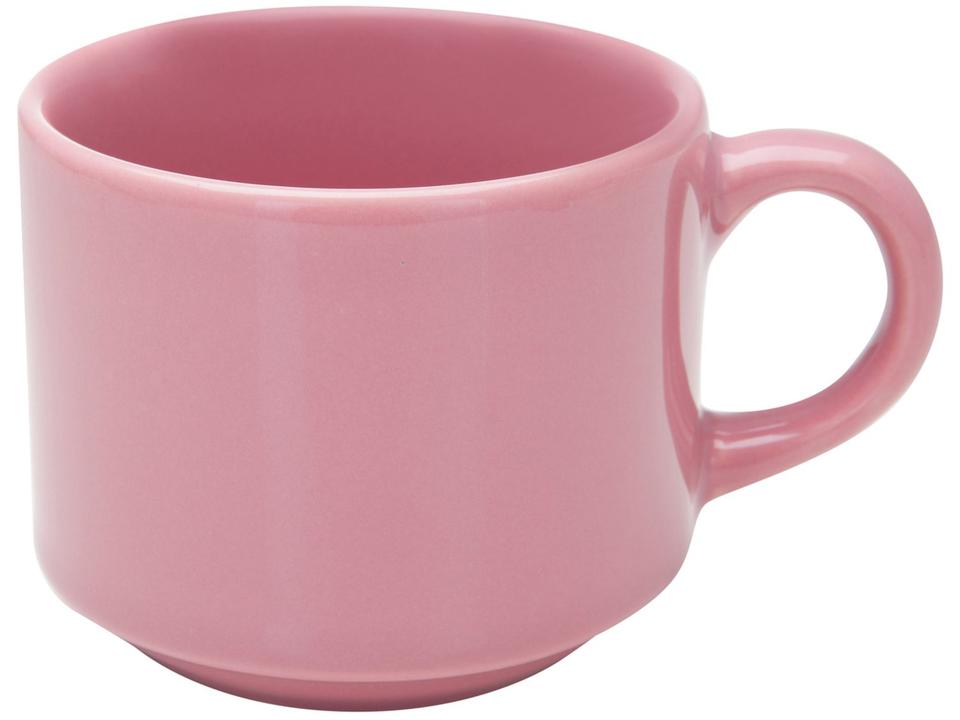 Aparelho de Jantar Chá 30 Peças Biona - Cerâmica Redondo Rosa Donna AE30-5160 - 9