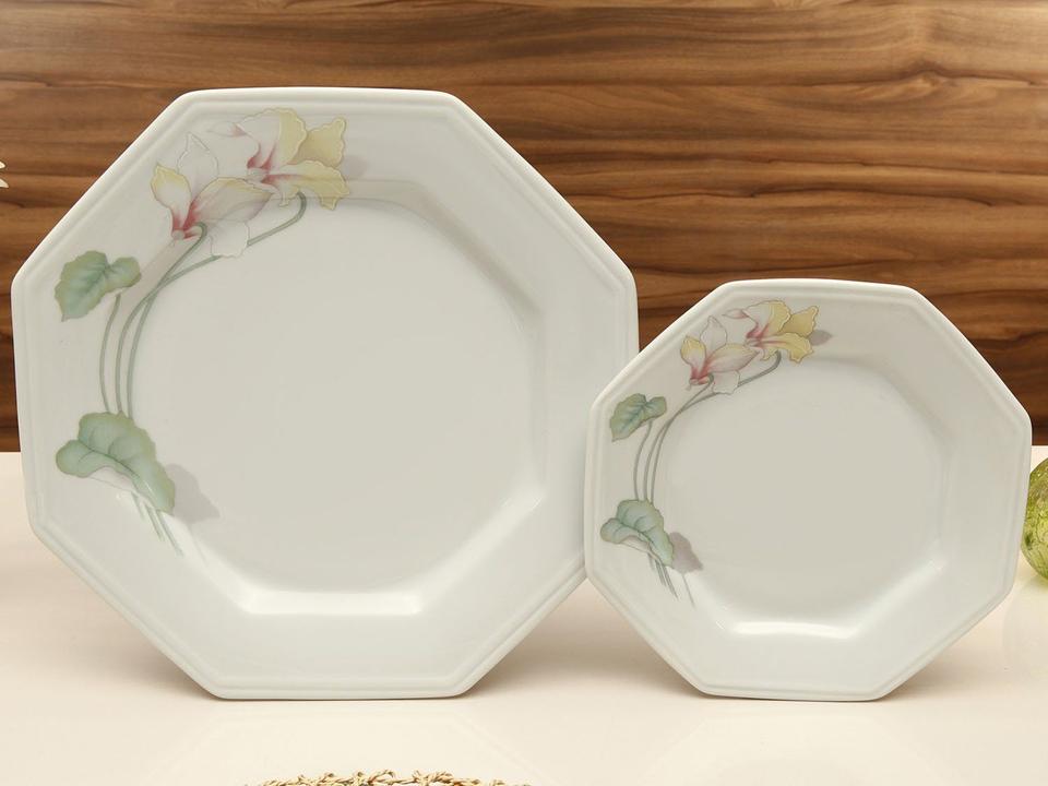 Aparelho de Jantar Chá 30 Peças Schmidt Porcelana - 4