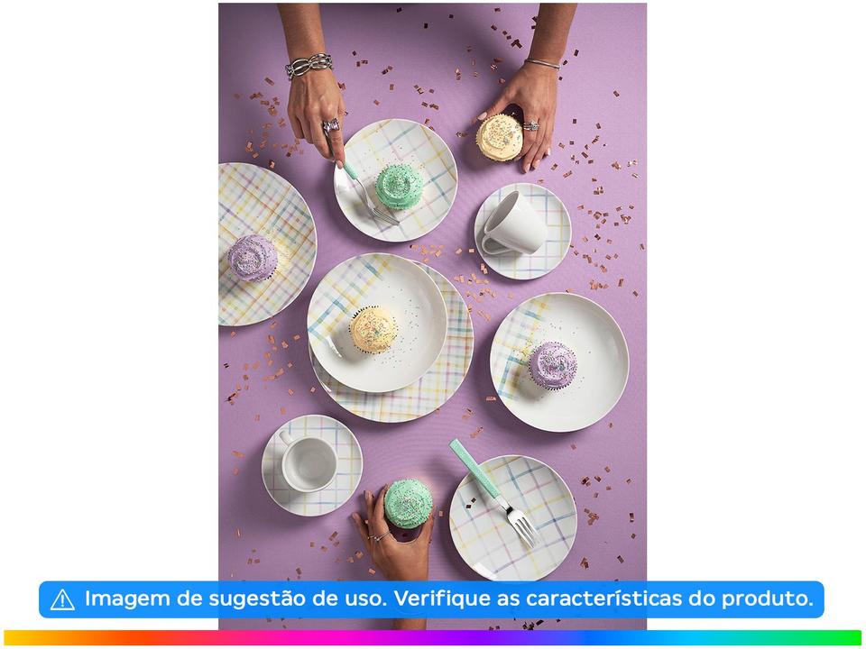 Aparelho de Jantar e Café 20 Peças Tramontina Redondo de Porcelana Branco Sweet 96589058 - 3